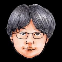 編集部員 藤井 の顔イラスト