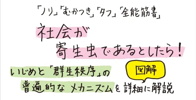 学校や社会からこの苦しみが消えない原因とは？「いじめの秩序のメカニズム」「癒しとしてのいじめ」とは？「いじめ研究」の第一人者として知られる著者が、問題の本質を明らかにし、解決の道を探る。