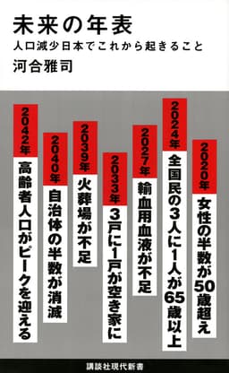 未来の年表 人口減少日本でこれから起きること 書影