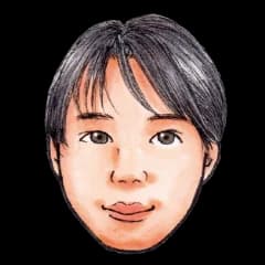 編集部員 佐塚 の顔イラスト